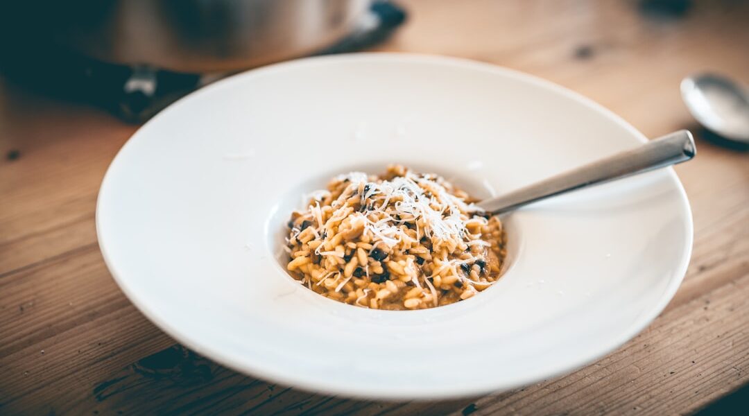 Photo Mushroom risotto